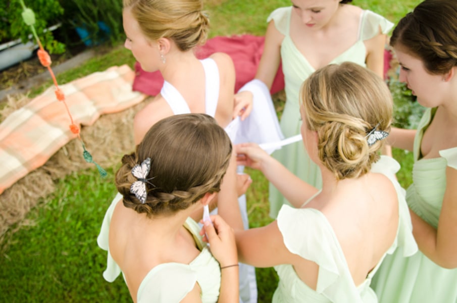  the patterned paper lanterns and more About the wedding